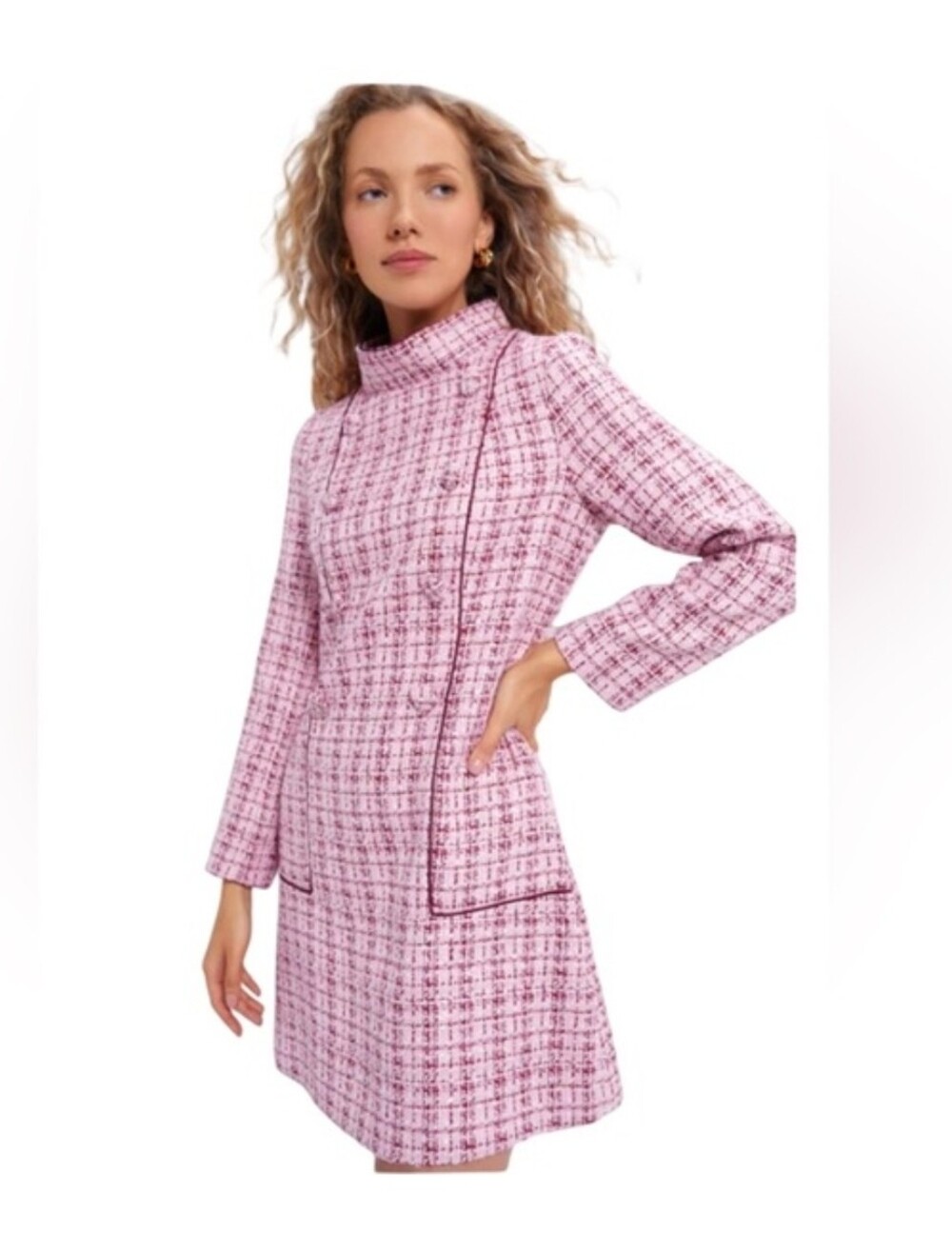 Tuckernuck Pink Tweed Shift Dress - Size XXL - Picture 5 of 13